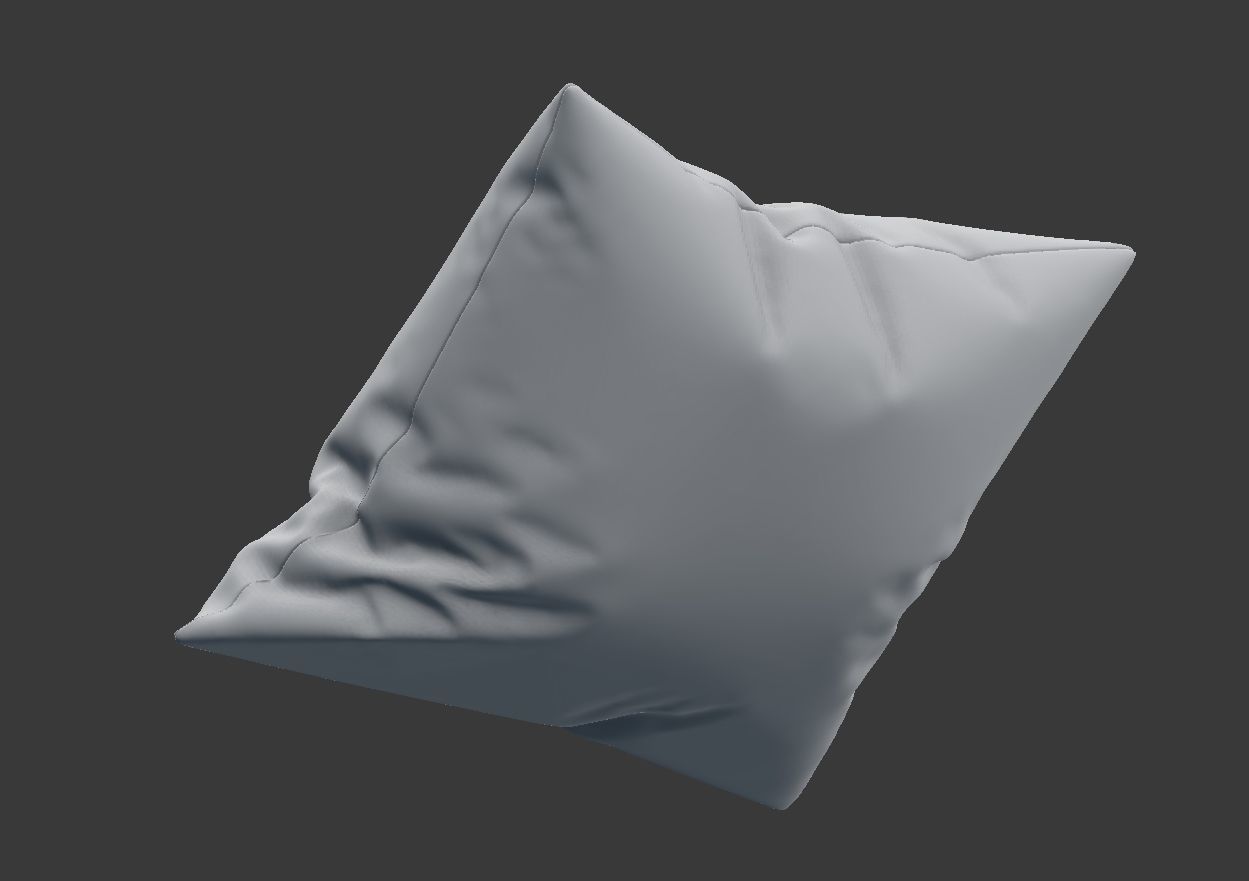 Floral Pillow SET 3D model_10