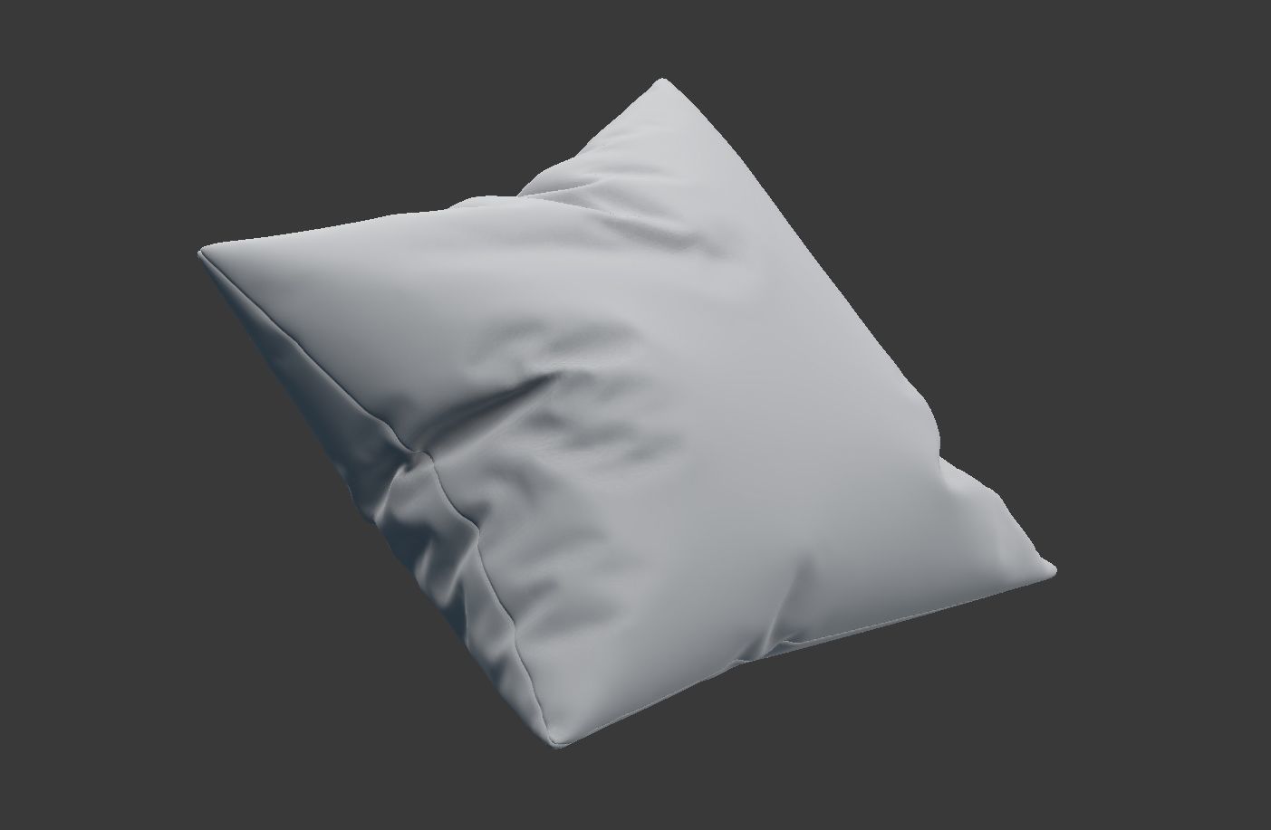 Floral Pillow SET 3D model_9