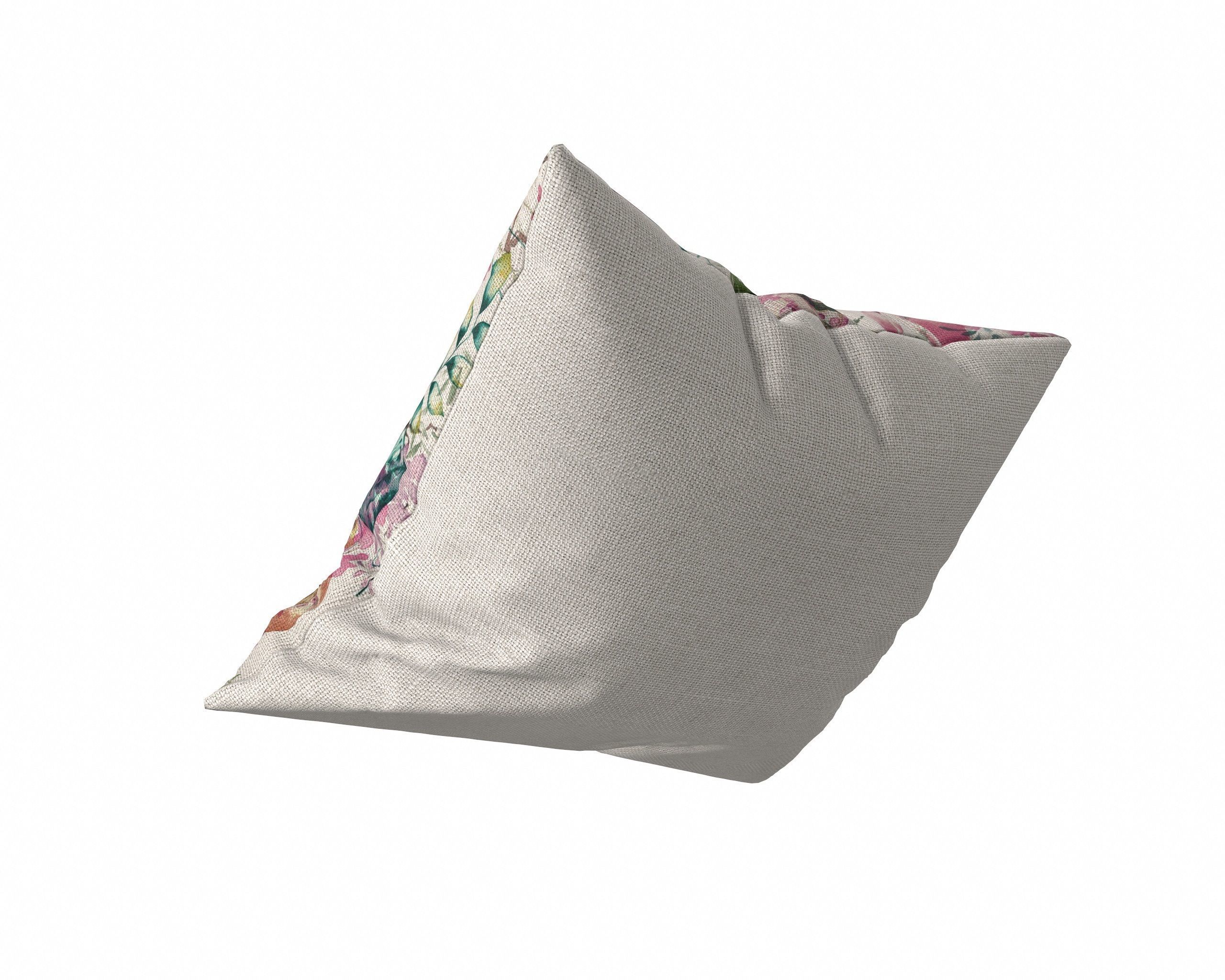 Floral Pillow SET 3D model_4