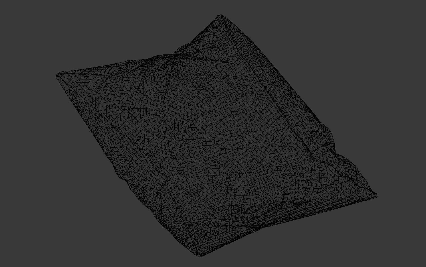 Floral Pillow SET 3D model_12