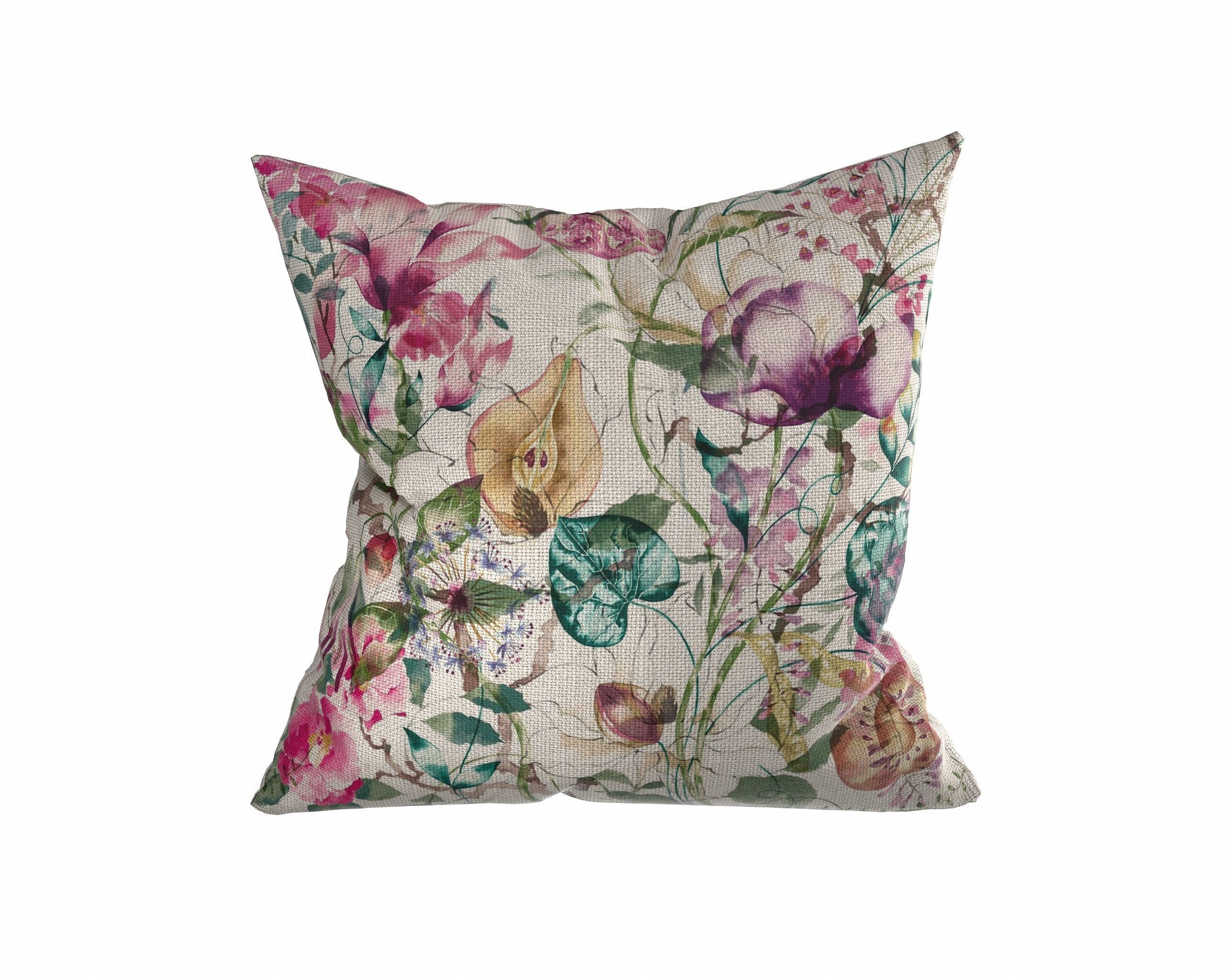 Floral Pillow SET 3D model_1