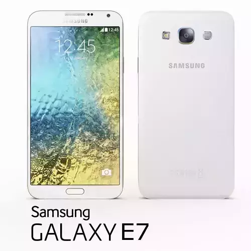 Samsung Galaxy E7 White 3D model