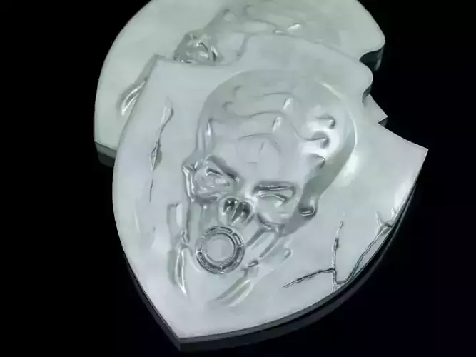 alien skull pendant