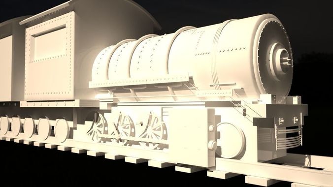 old train 3D print model