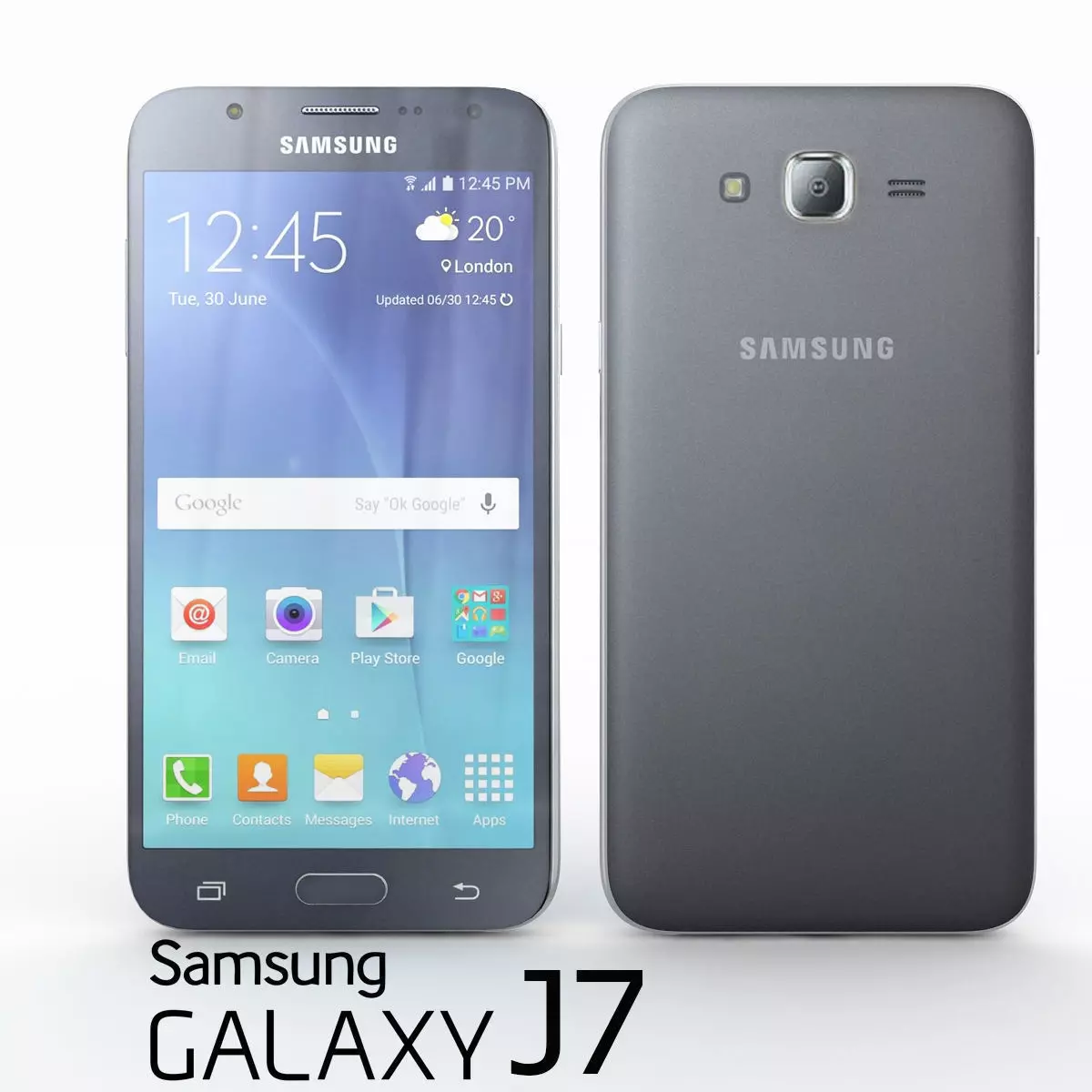 Samsung Galaxy J7 Black 3D model_0