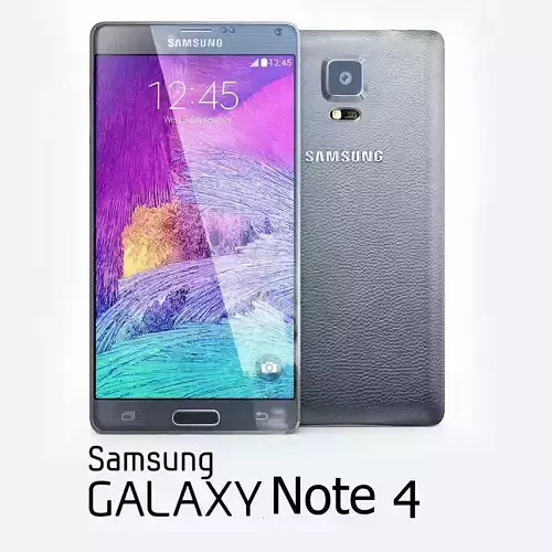 Samsung Galaxy Note 4 Black 3D model