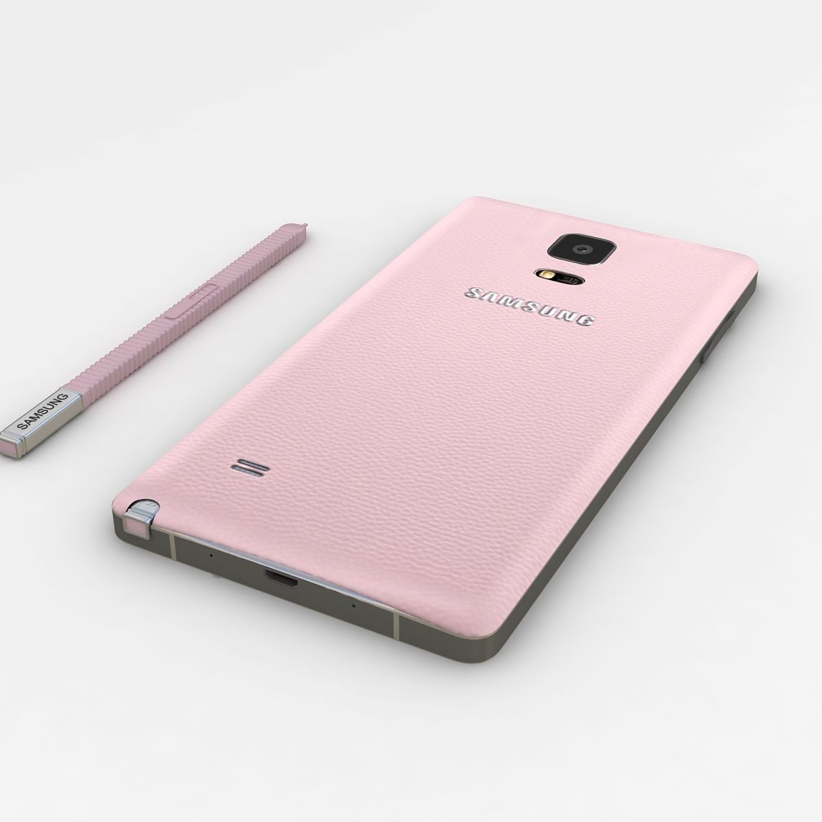 Samsung Galaxy Note 4 Blossom Pink 3D model_1