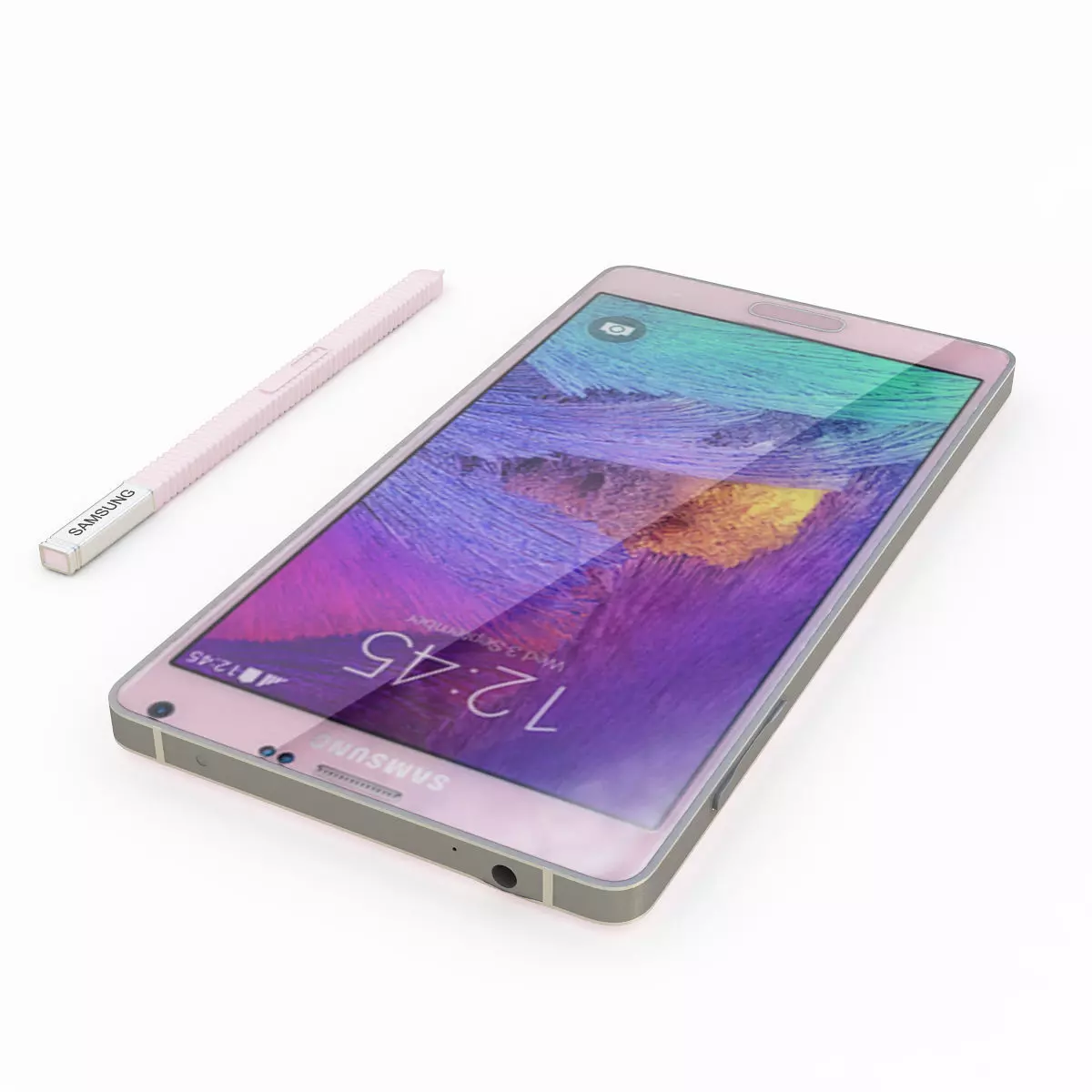 Samsung Galaxy Note 4 Blossom Pink 3D model_0