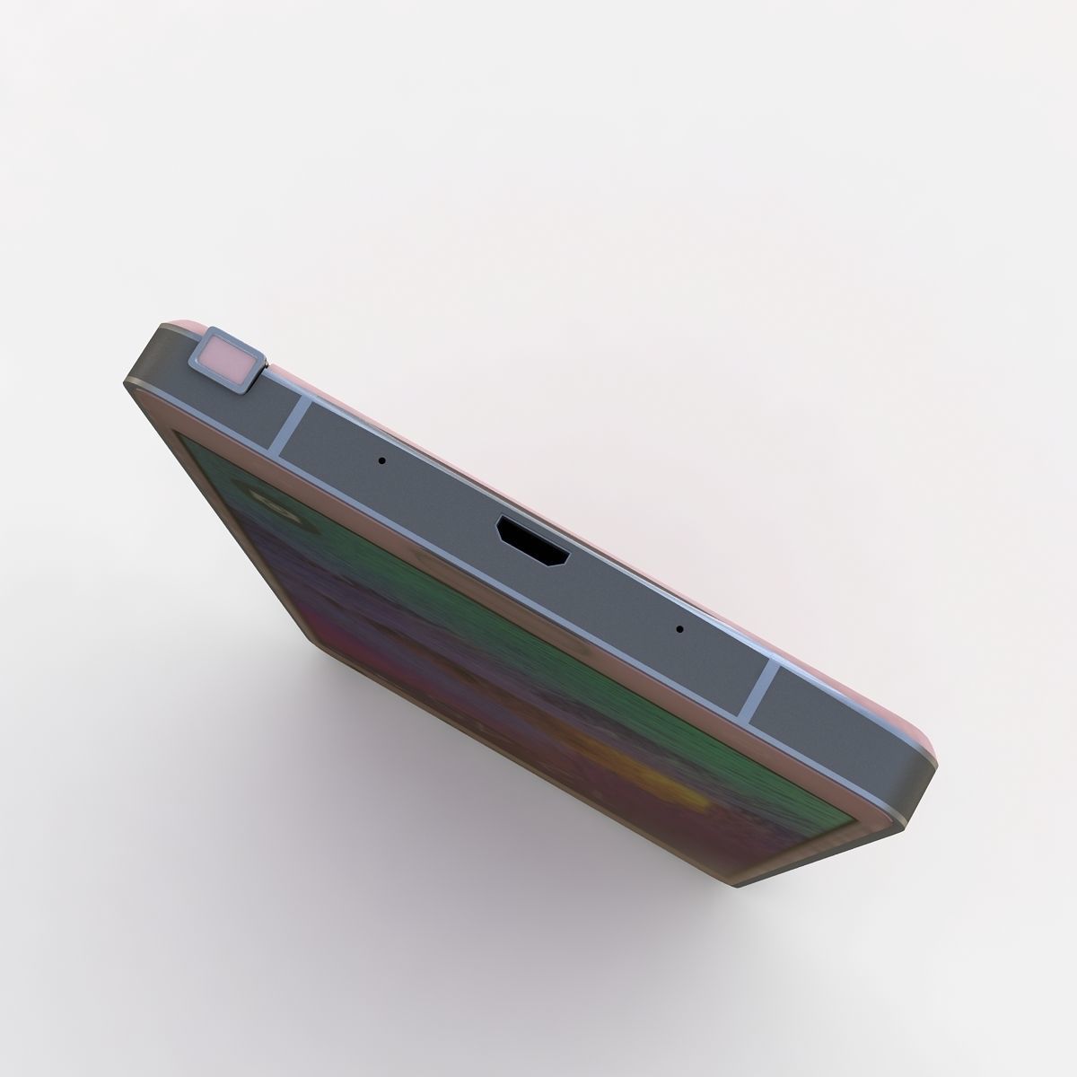 Samsung Galaxy Note 4 Blossom Pink 3D model_7