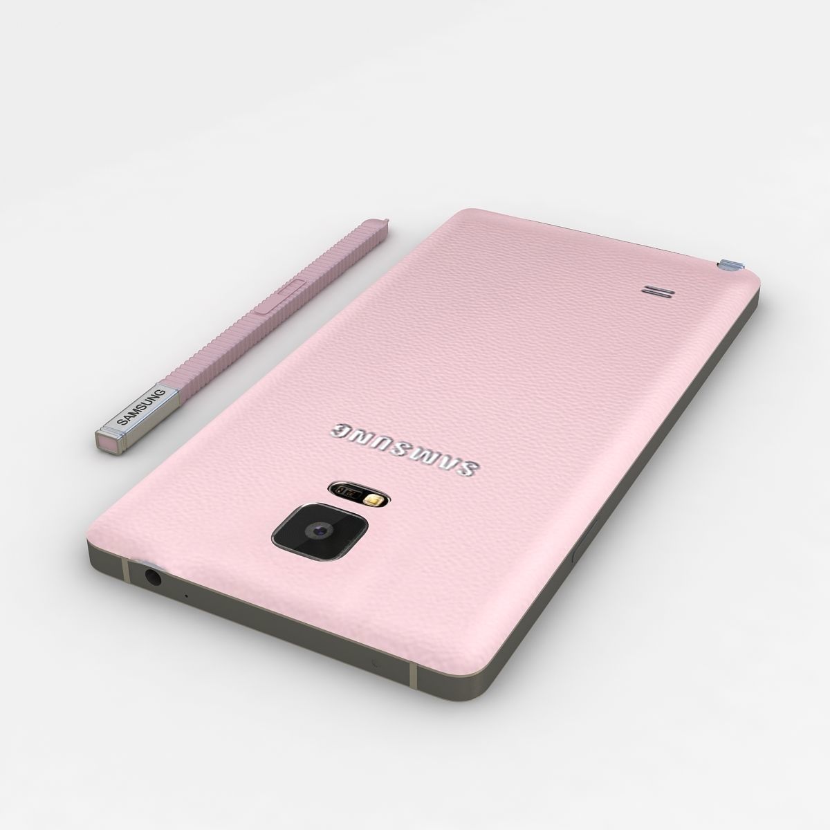 Samsung Galaxy Note 4 Blossom Pink 3D model_5