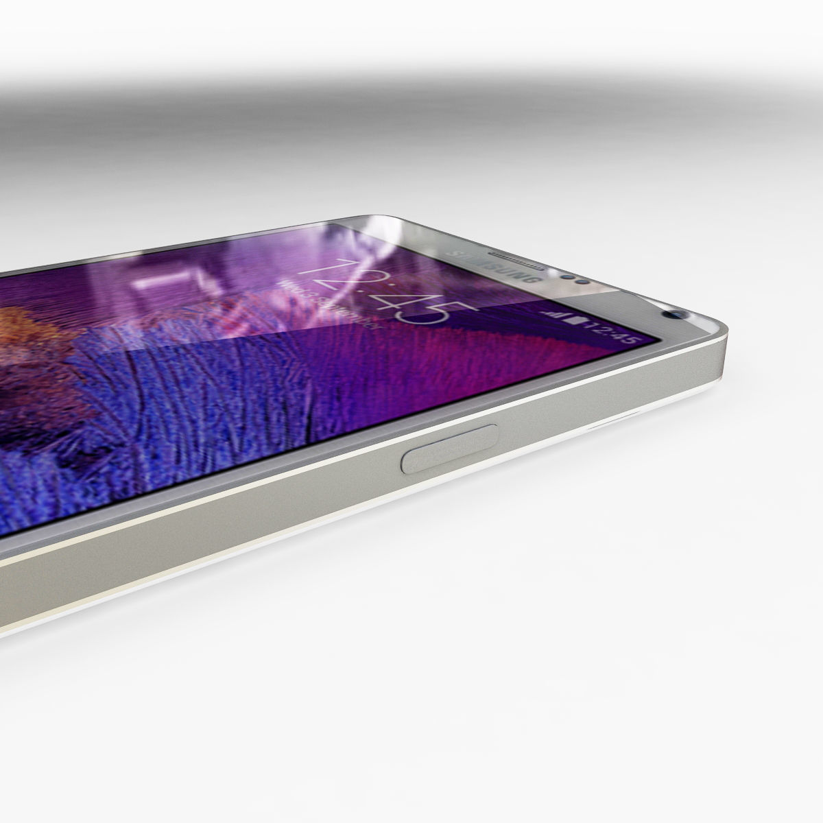 Samsung Galaxy Note 4 White 3D model_6