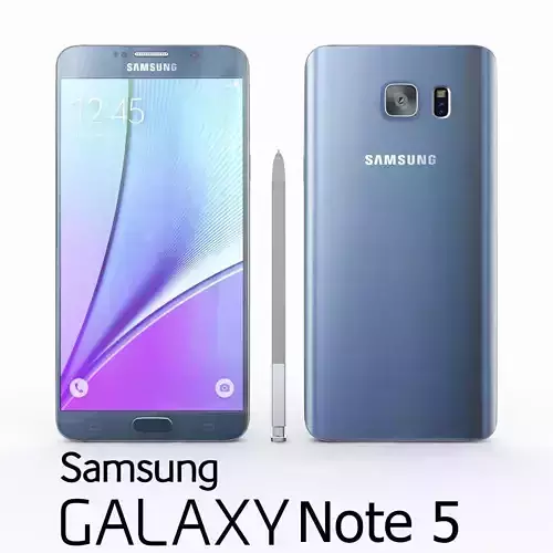 Samsung Galaxy Note 5 Black Sapphire 3D model