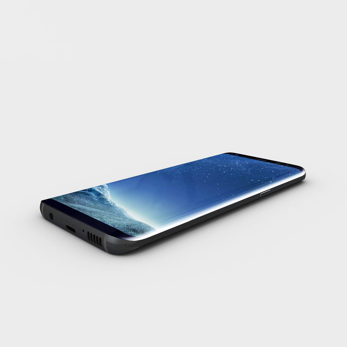 Samsung Galaxy S8 Midnight Black 3D model_5