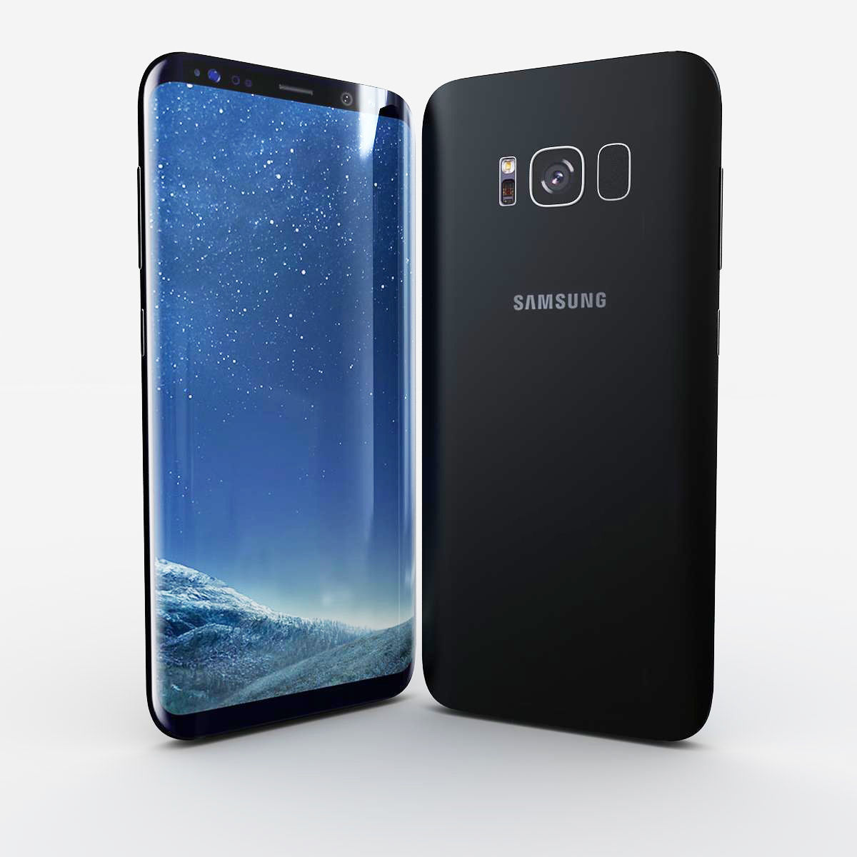Samsung Galaxy S8 Midnight Black 3D model_10