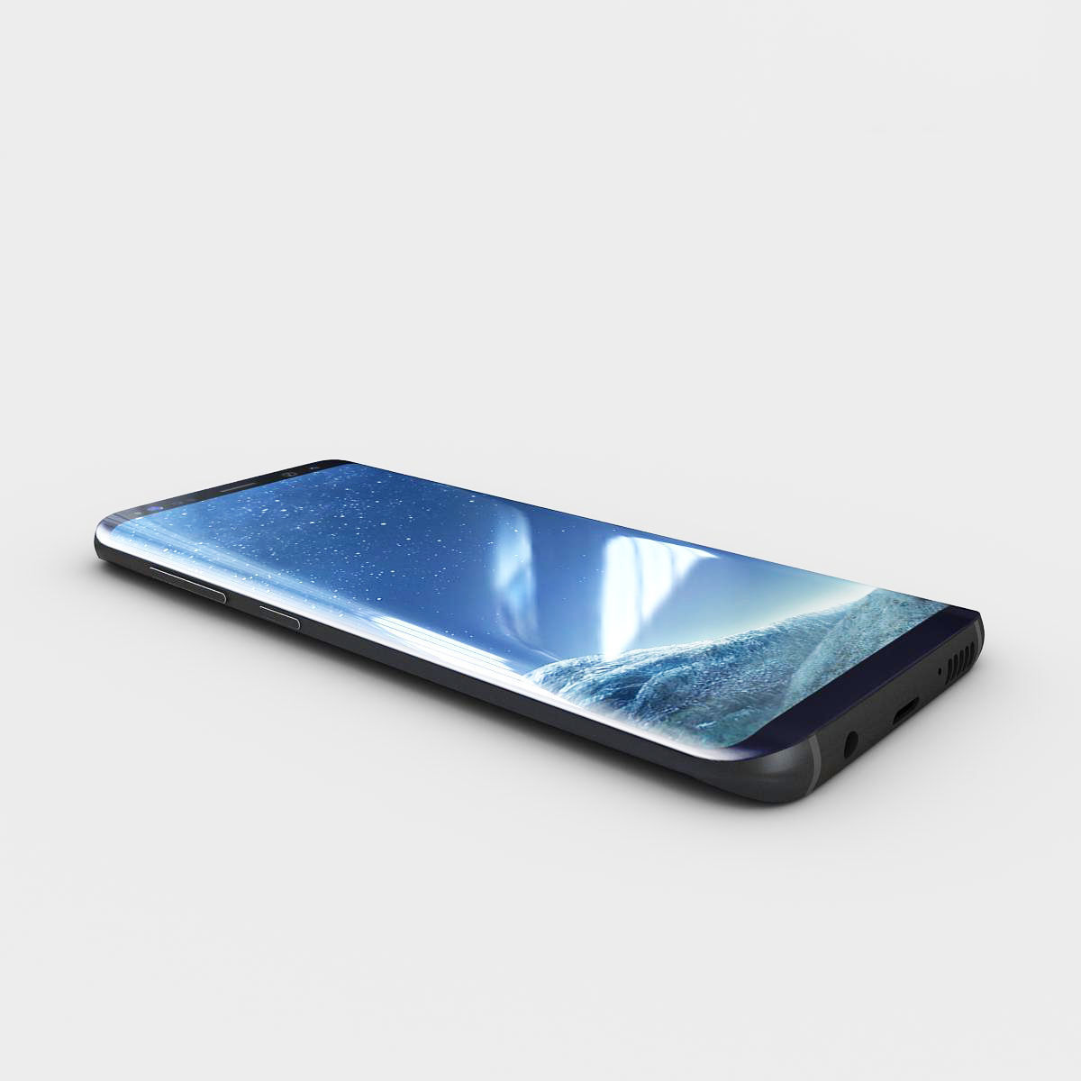 Samsung Galaxy S8 Midnight Black 3D model_6