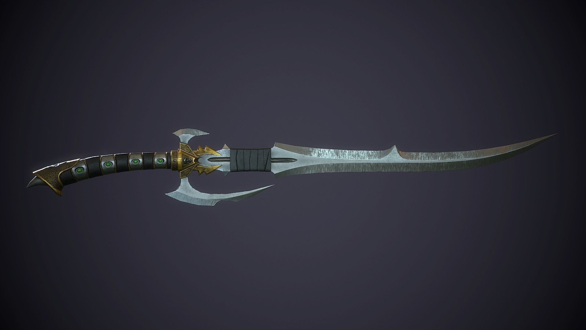 Ritual Sword - game ready model Low-poly 3D model_2