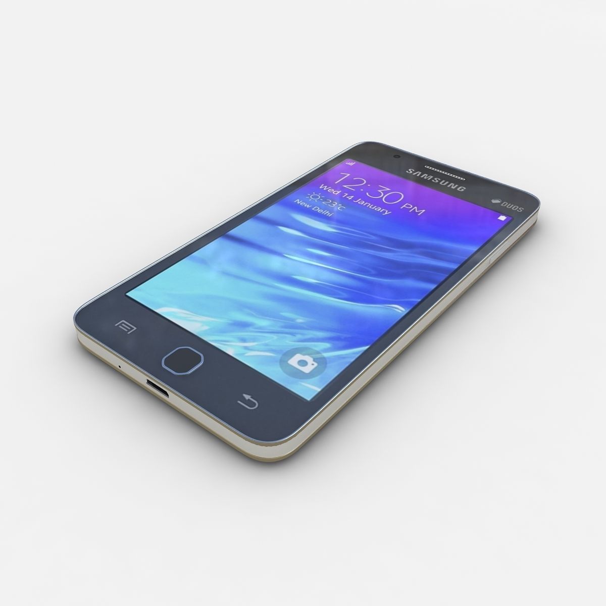 Samsung Z1 Black 3D model_1