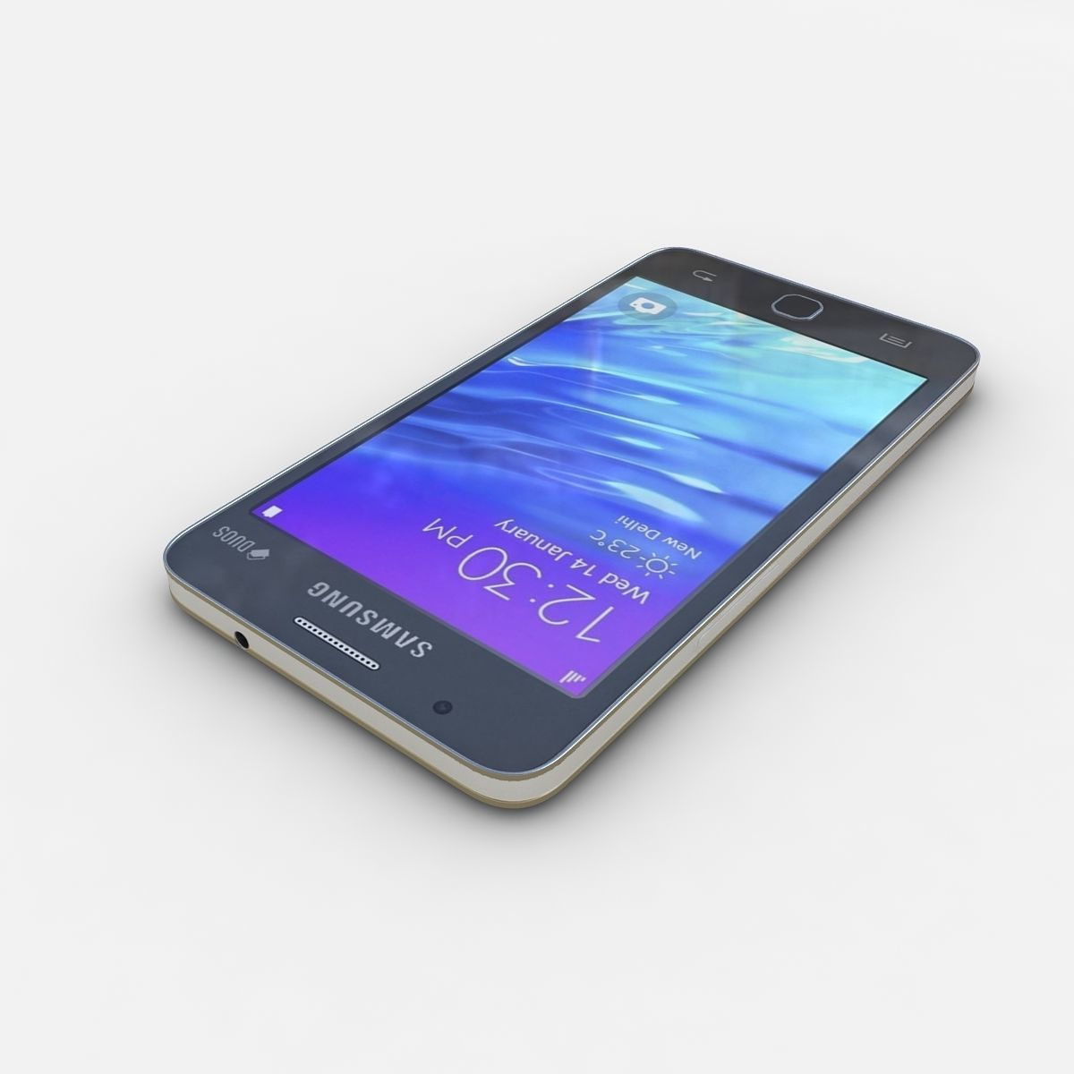 Samsung Z1 Black 3D model_2