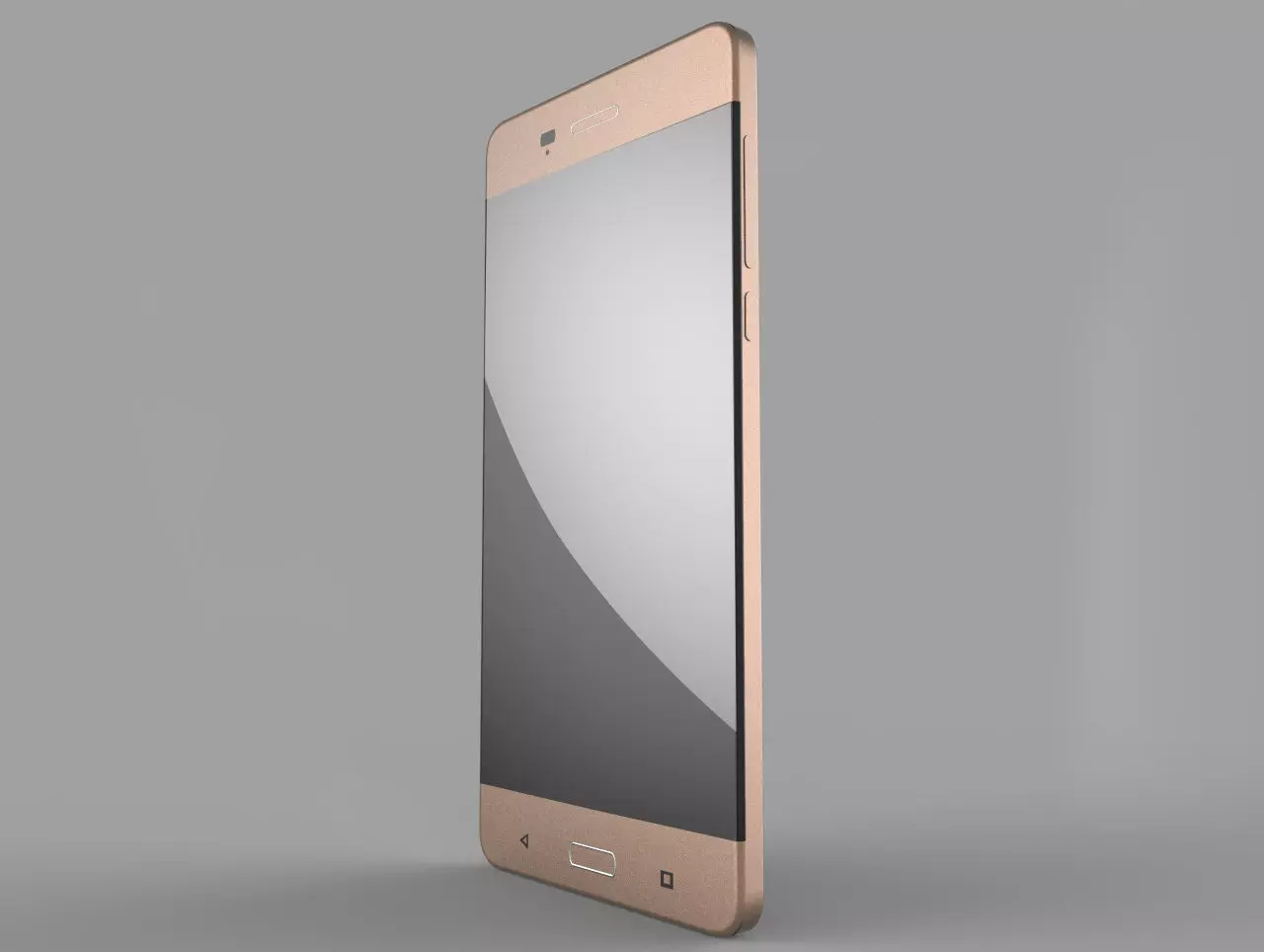 Nokia 6 gold smartphone 3D model_0