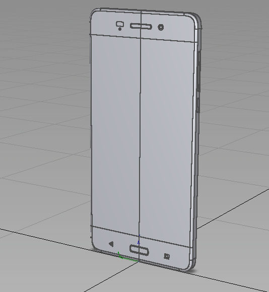 Nokia 6 gold smartphone 3D model_5