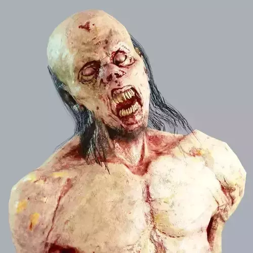 Zombie Abomination Low-poly 3D model