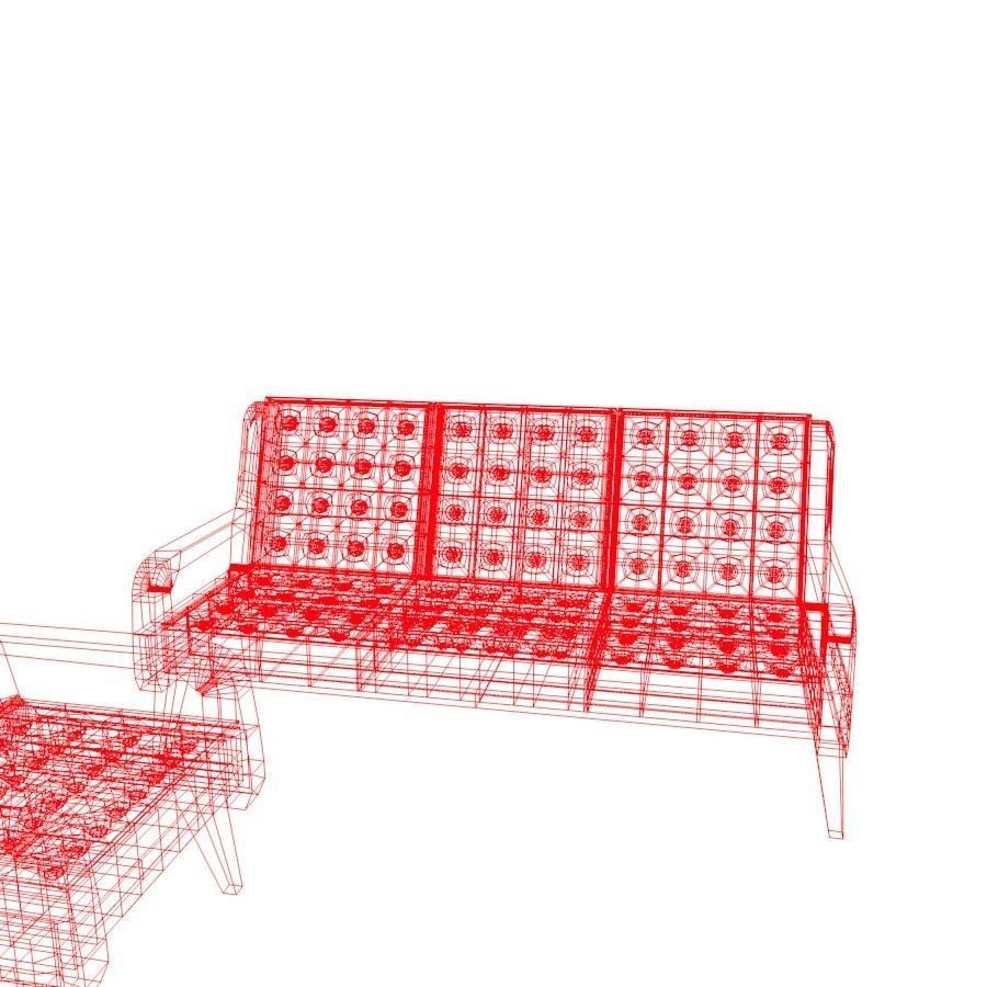 Armchair and coach 3D model_16