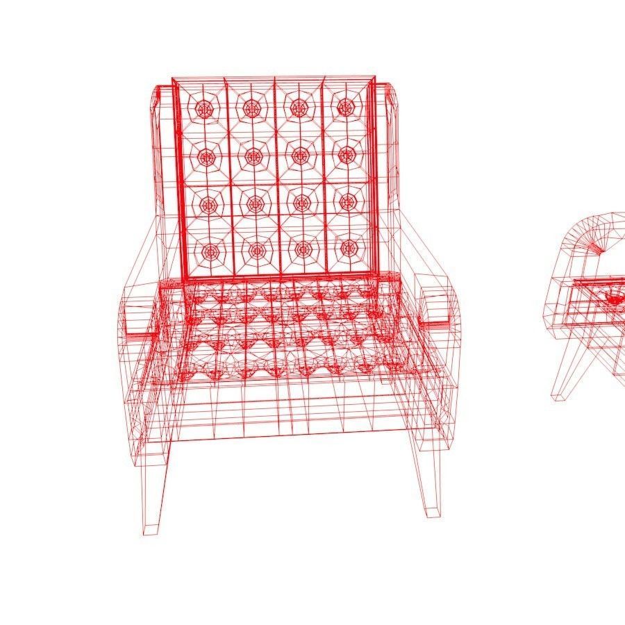 Armchair and coach 3D model_14