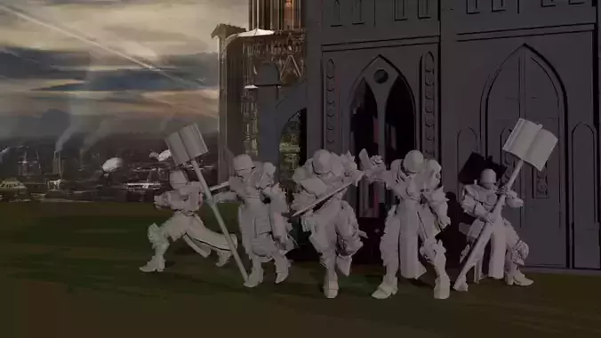 Sisters of War - Command Retinue 3D print model