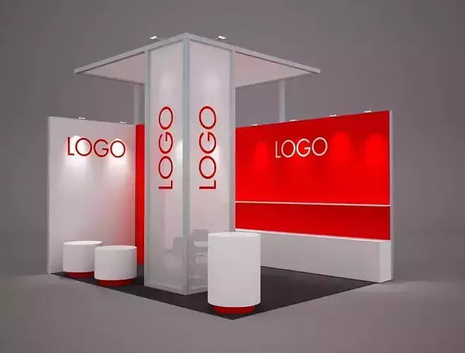 Exhibition stand octanorm maxima 5x4 m 3D model