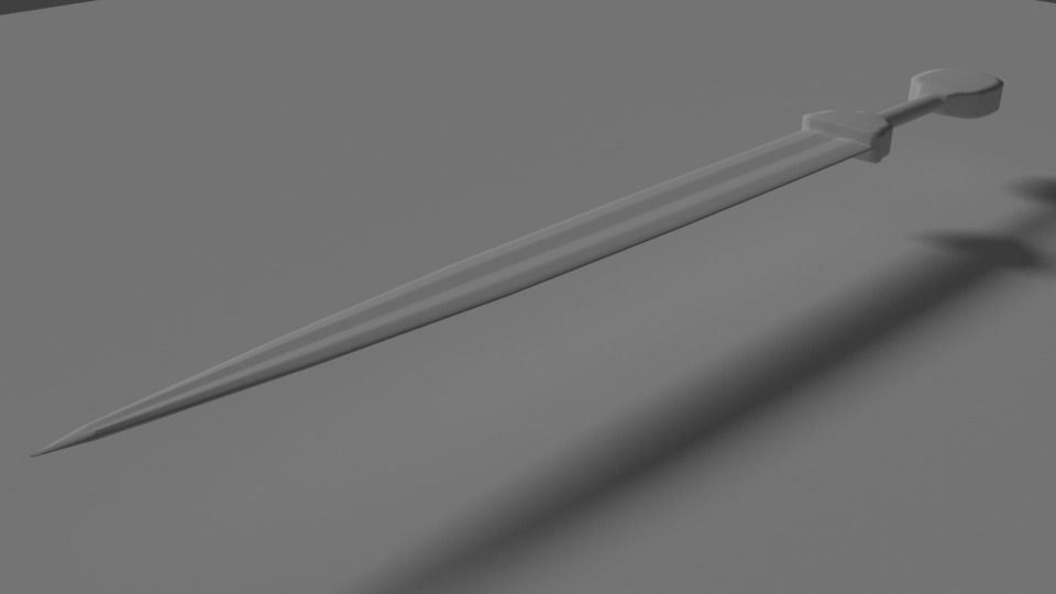 Roman Gladius 3D model_3