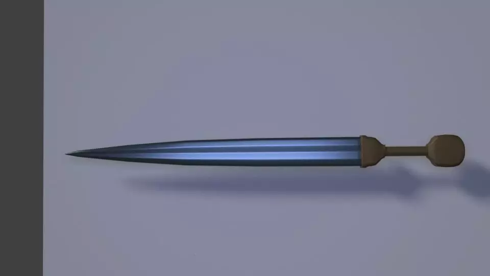 Roman Gladius 3D model_0