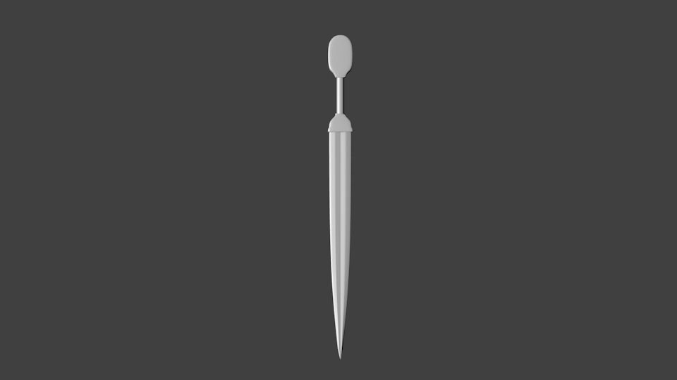 Roman Gladius 3D model_1