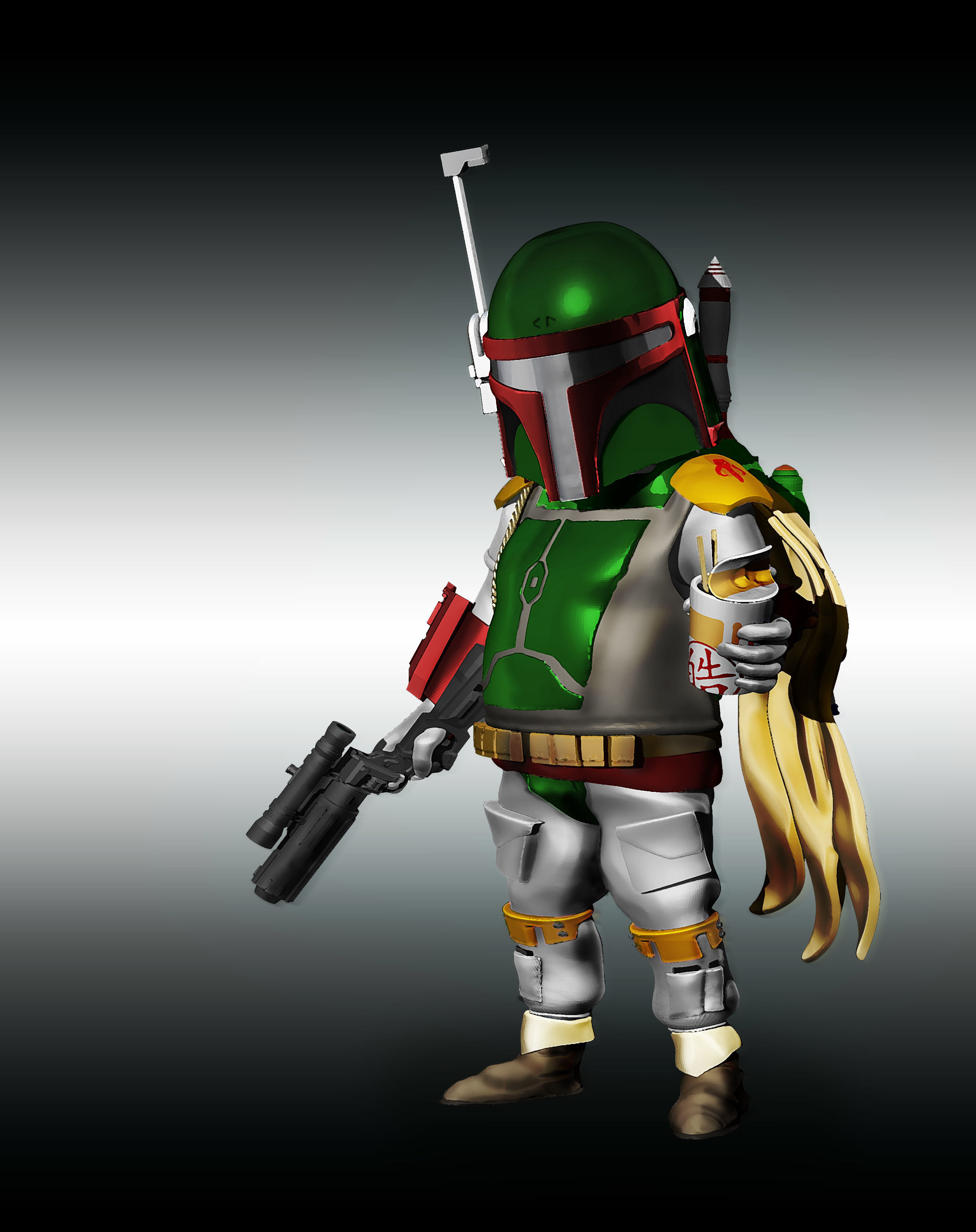 Boba Fat 3D print model_3