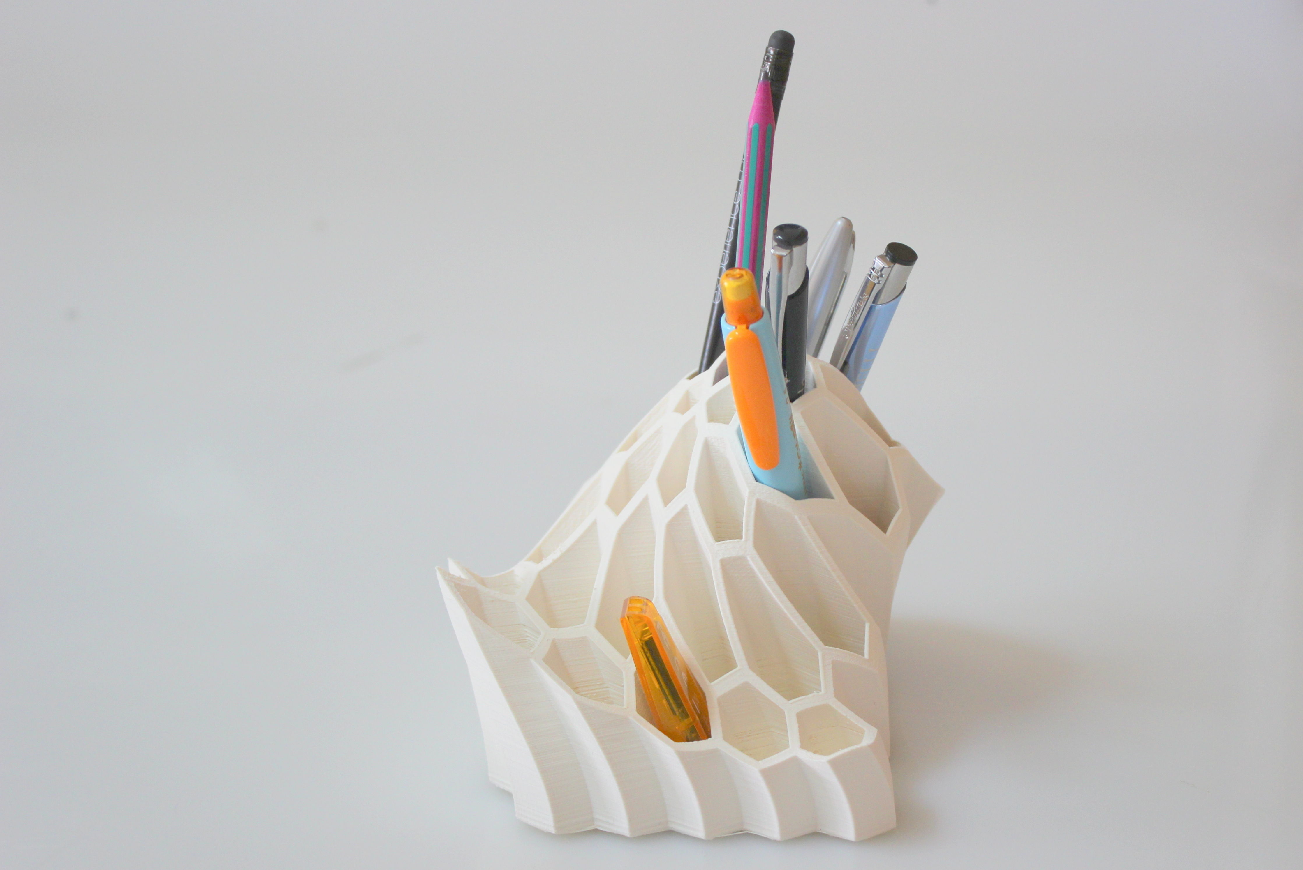 Pen or  pencil holder Free 3D print model_4