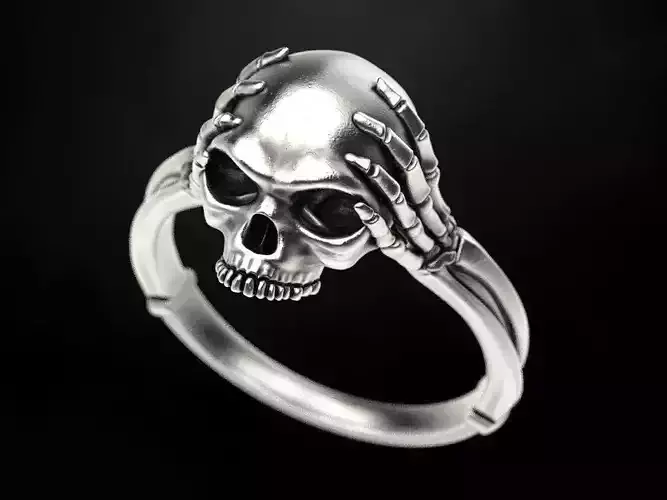 Skull and bone ring