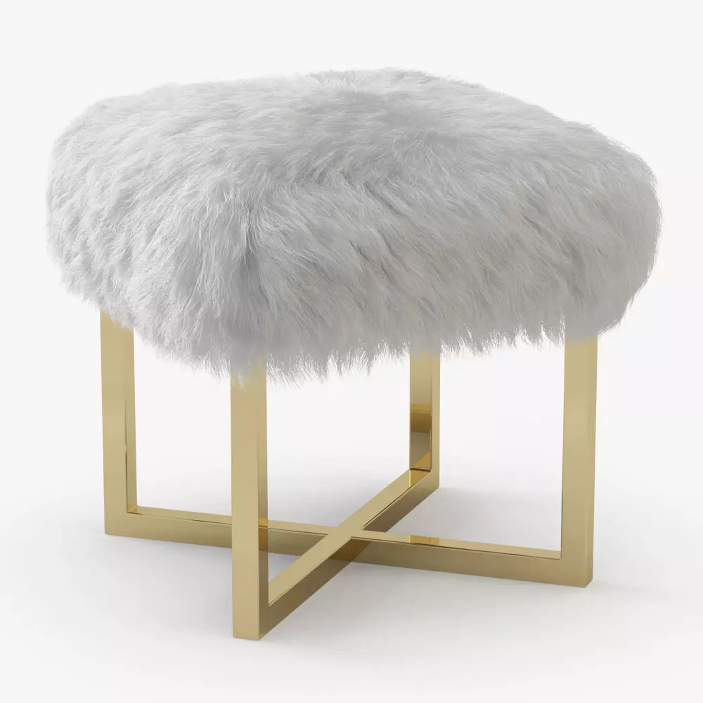 Nomo Sheepskin Bench 3D model