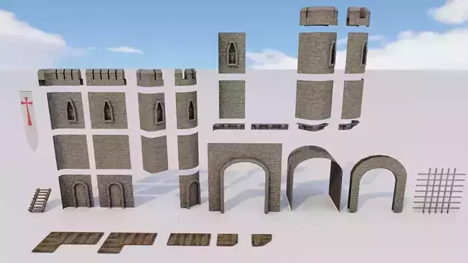 Castle Walls Modular Pack