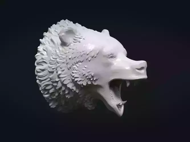 Bear head  3D print model