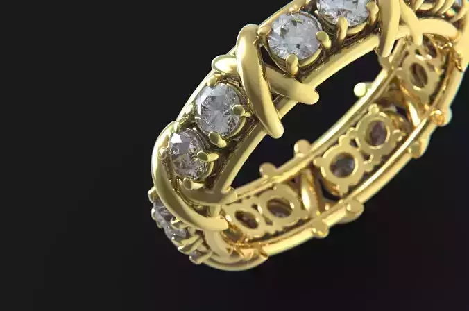 Diamond Ring  Free 3D print model