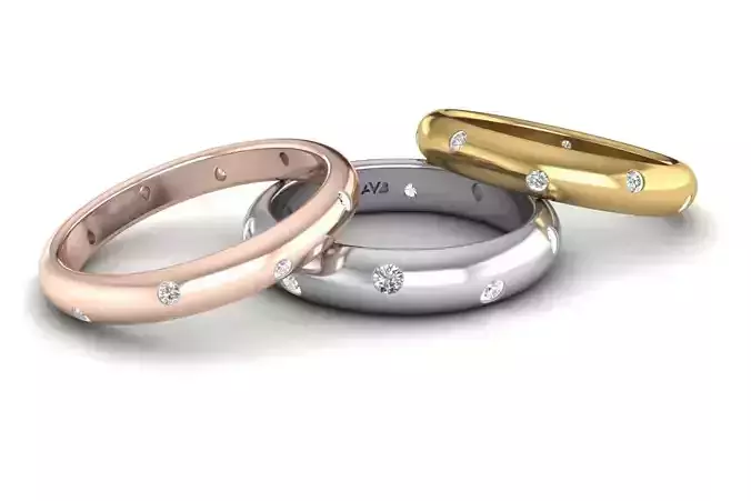 Jewelry Tiffany ETOILE wedding ring Small width mans size 21mm