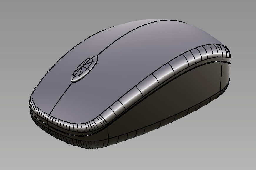 Computer Mouse 3D print model_4