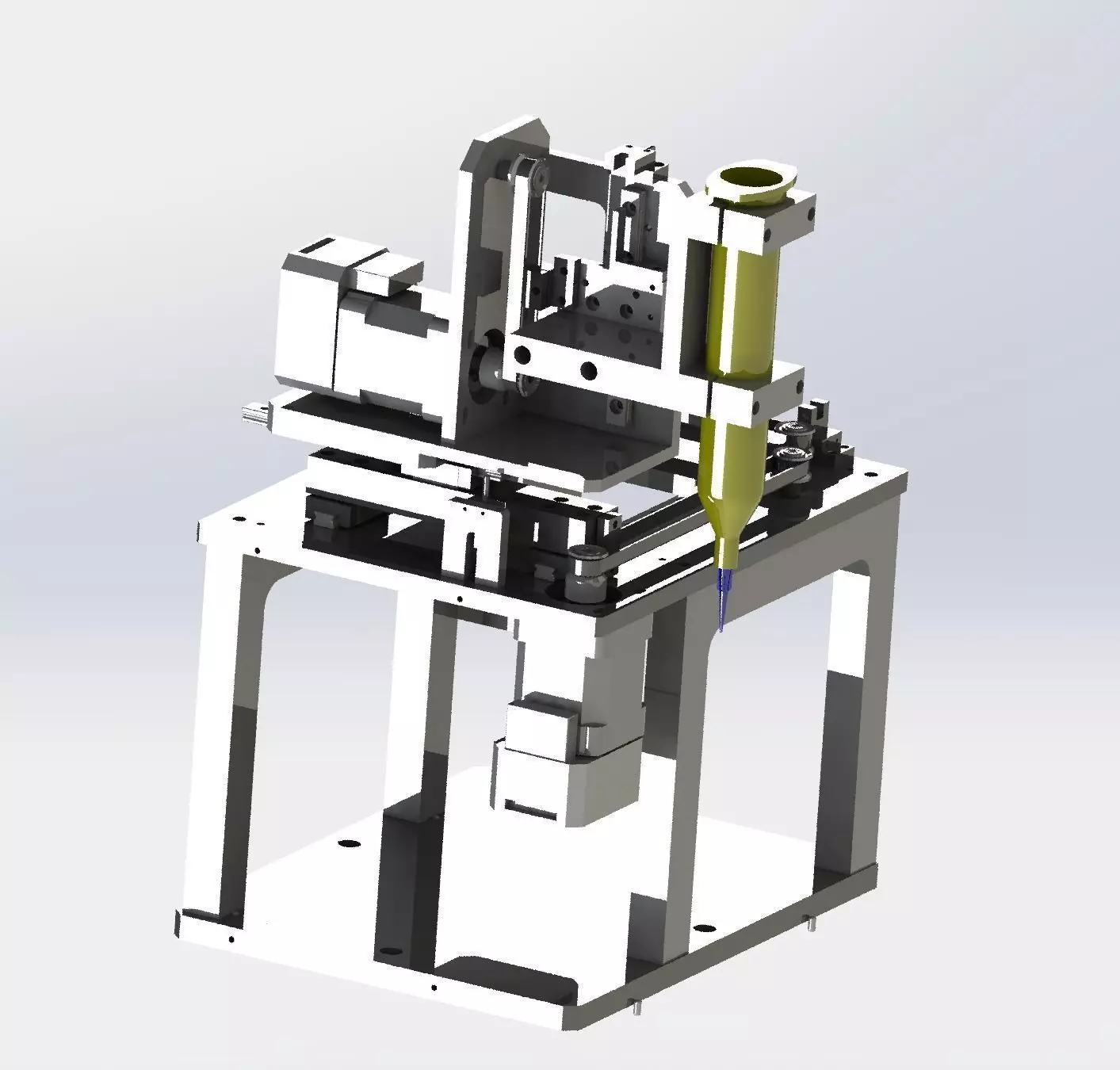 Three axis belt mechanism 3D model_0
