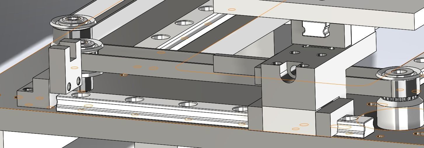 Three axis belt mechanism 3D model_6