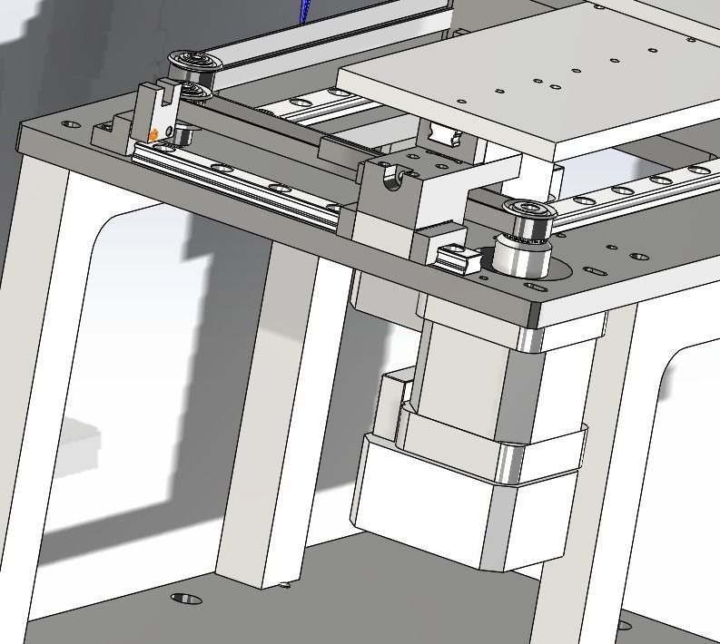 Three axis belt mechanism 3D model_4