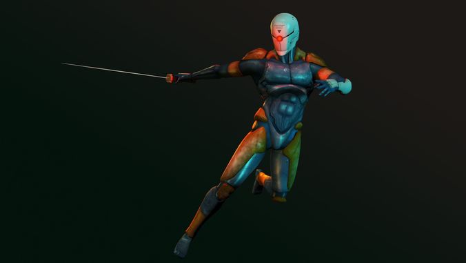 Gray Fox -  Metal Gear Solid Low-poly 3D model