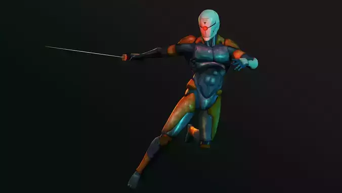 Gray Fox -  Metal Gear Solid Low-poly 3D model
