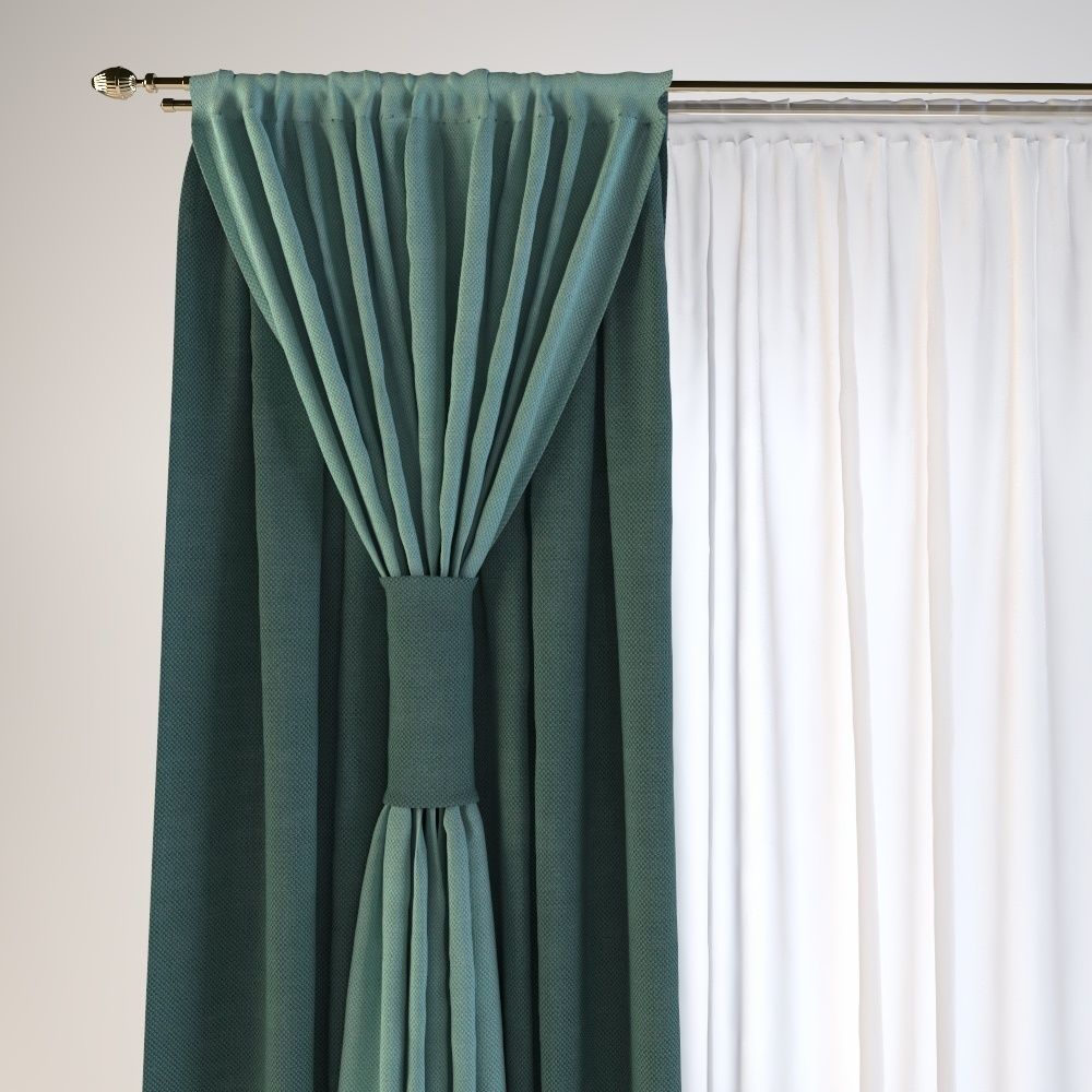 curtain 24 3D model_2