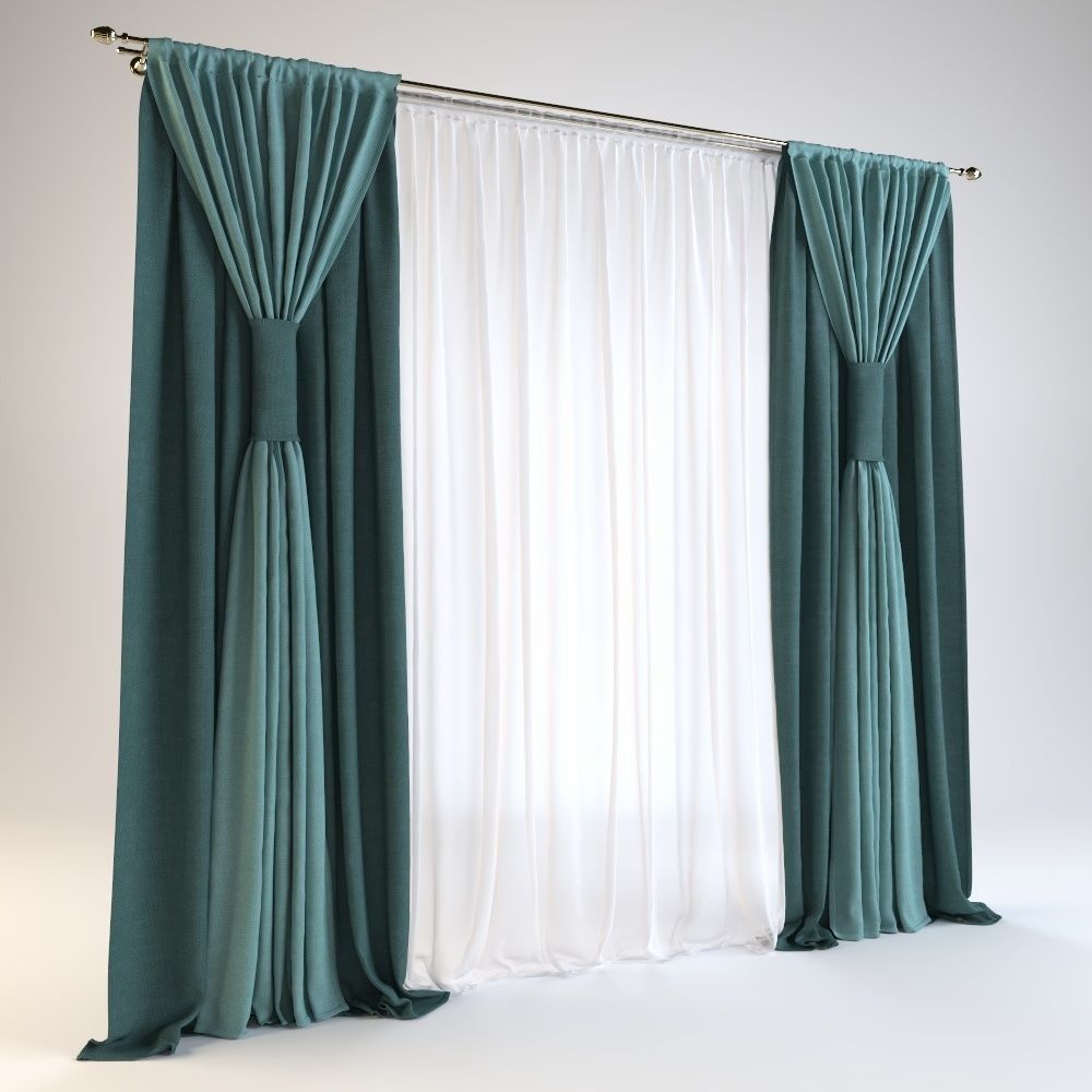 curtain 24 3D model_1