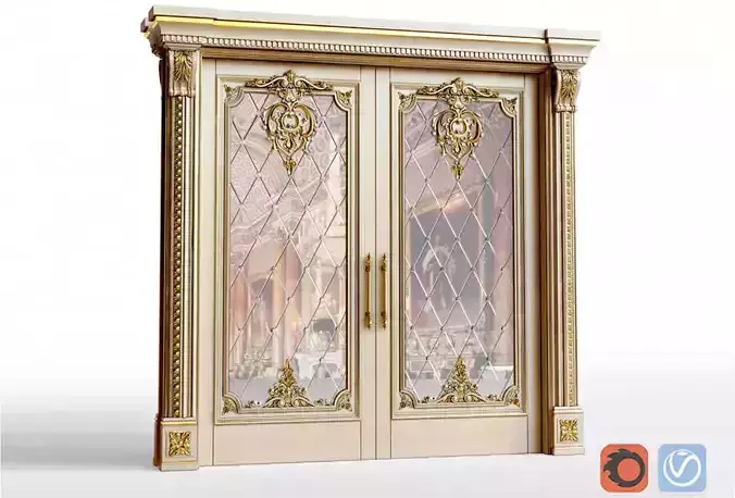 Sliding interior doors in classic style