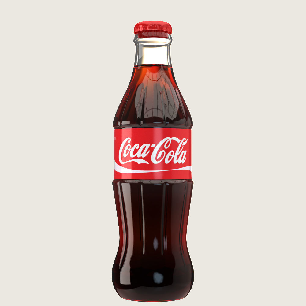 Soft Drink Bottle Collection Low-poly 3D model_1